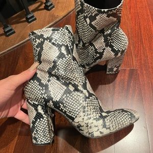 Aldo Snakeskin Booties